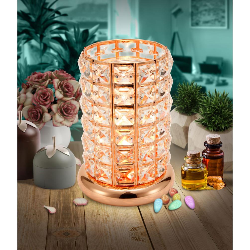 Sense Aroma Clear Rose Gold Crystal Touch Electric Wax Melt Warmer Extra Image 1
